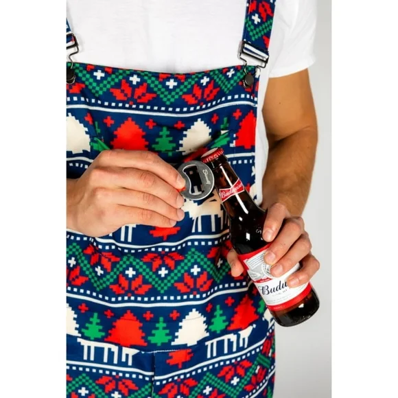 Christmas Party Naughty Reindeer Overalls - Picture 5 of 12